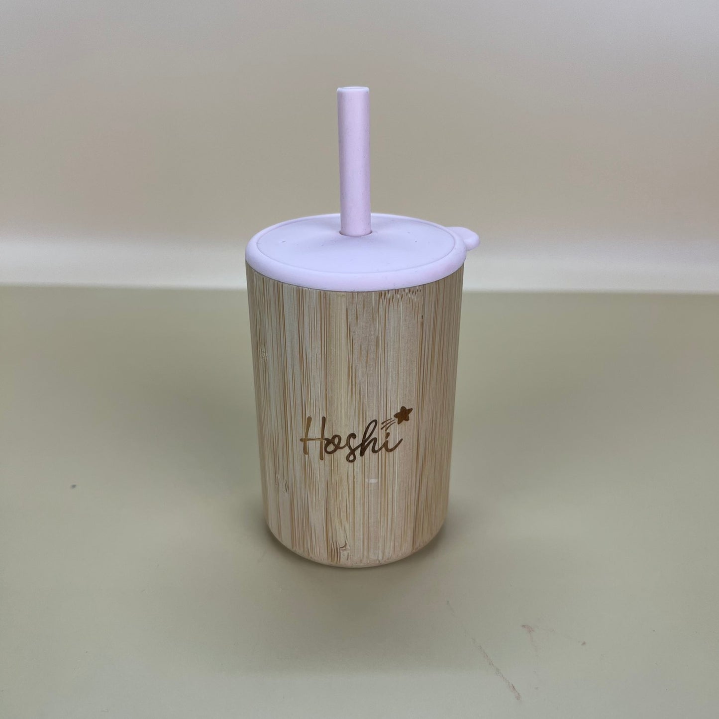 Natural Bamboo Sippy Straw Cup