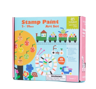 Tookyland Stamp Paint Craft Art Set, Arts & Craft Toy for Toddlers, 36Mos+
