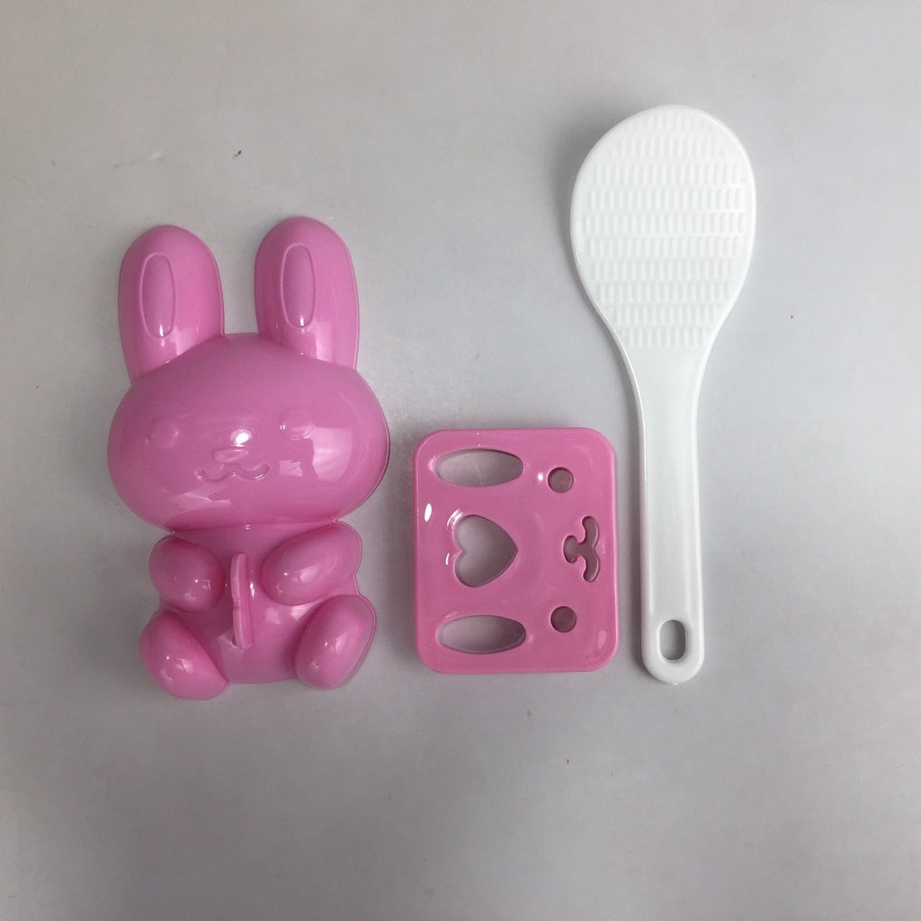 3D Bunny Onigiri Rice Ball & Nori Seaweed Press Cutter