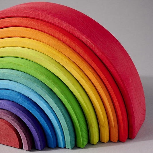 Wooden XL Giant Rainbow Stacking Toy