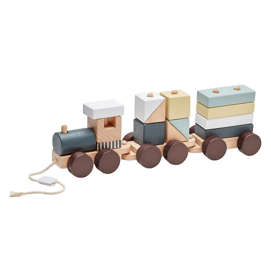 Wooden Nordic Stacking Pull Train Toy