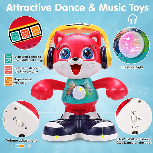 Dancing Cat, Educational Interactive Musical Toy