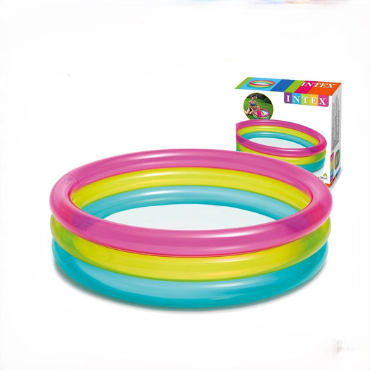 Intex Rainbow Baby Pool, Inflatable Swimming Pool