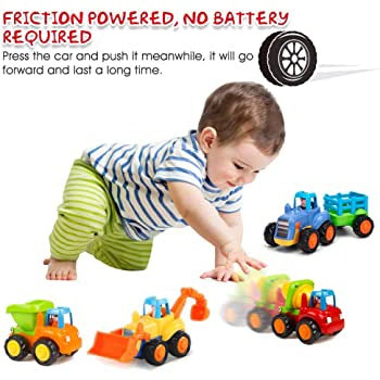 Farm ‘n’ Country Vehicle Set, Friction Powered Trucks Toys,