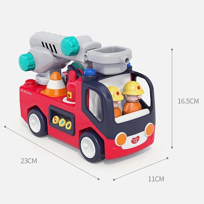 Early Learning Fire Truck Engine, Educational Interactive Toy