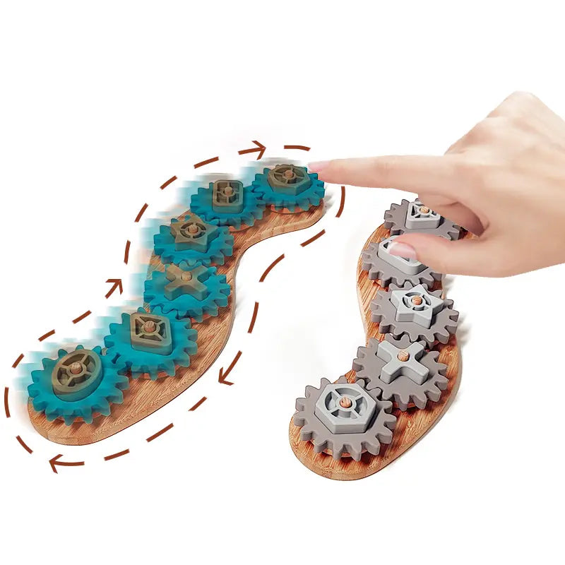 Silicone Busy Gears Assembly Toy