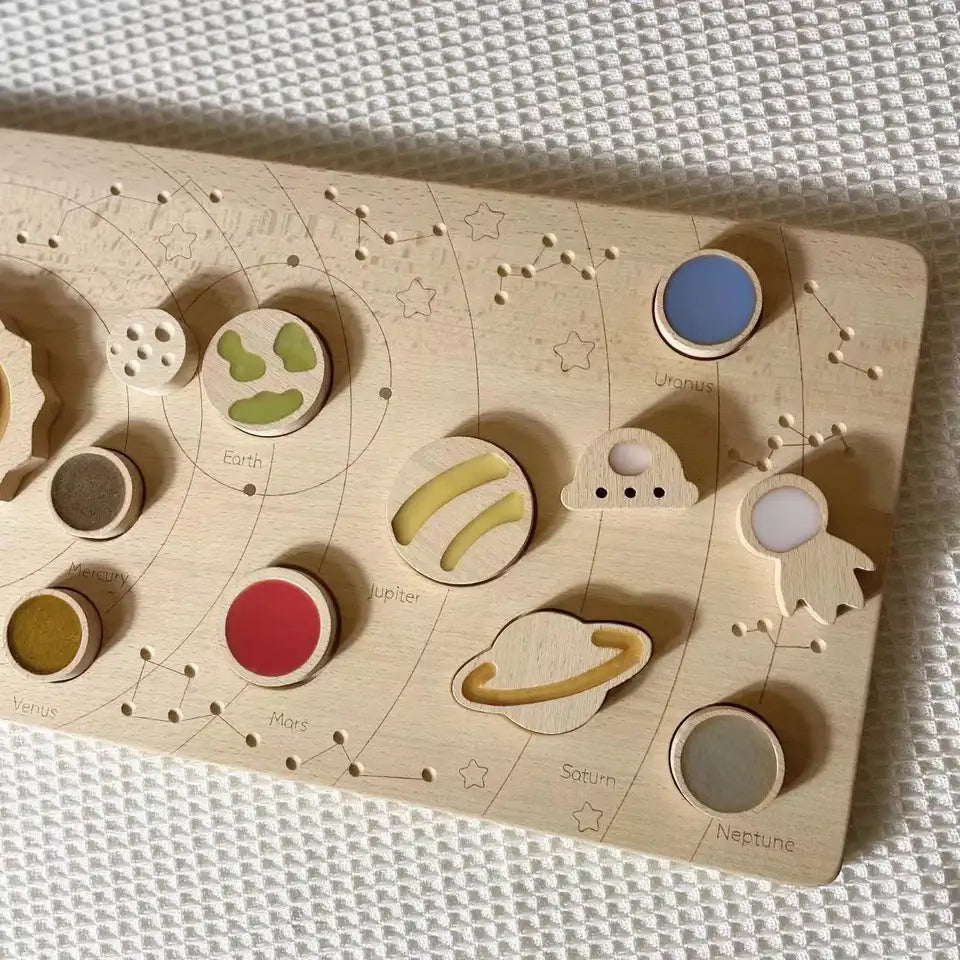 Wooden XL Solar System Puzzle Board Toy