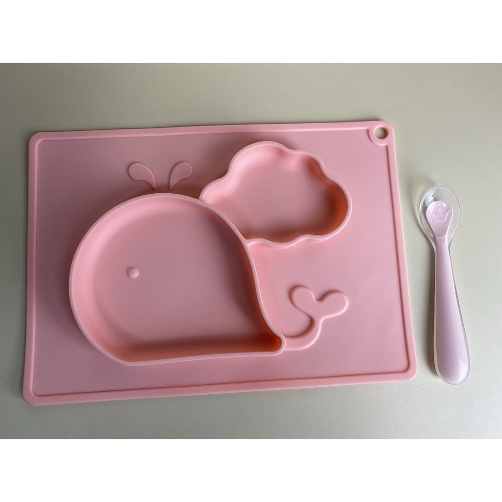 Silicone Feeding Placemat Set Whale Design