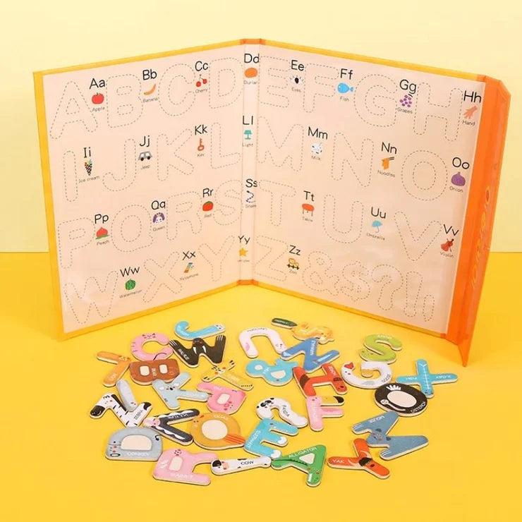 Magnetic English Alphabet Board Book