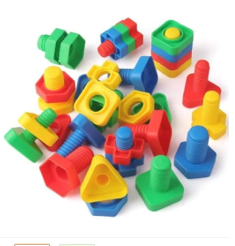 10 pairs Screw Nuts and Bolts Set, Montessori Educational Toys