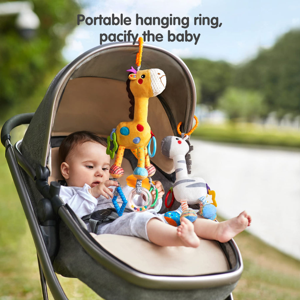 Hanging Soft Fabric Rattle Sensory Toy