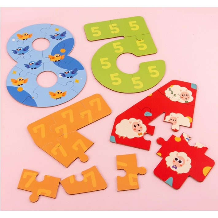 Animal Alphabet and Number Jigsaw Puzzle