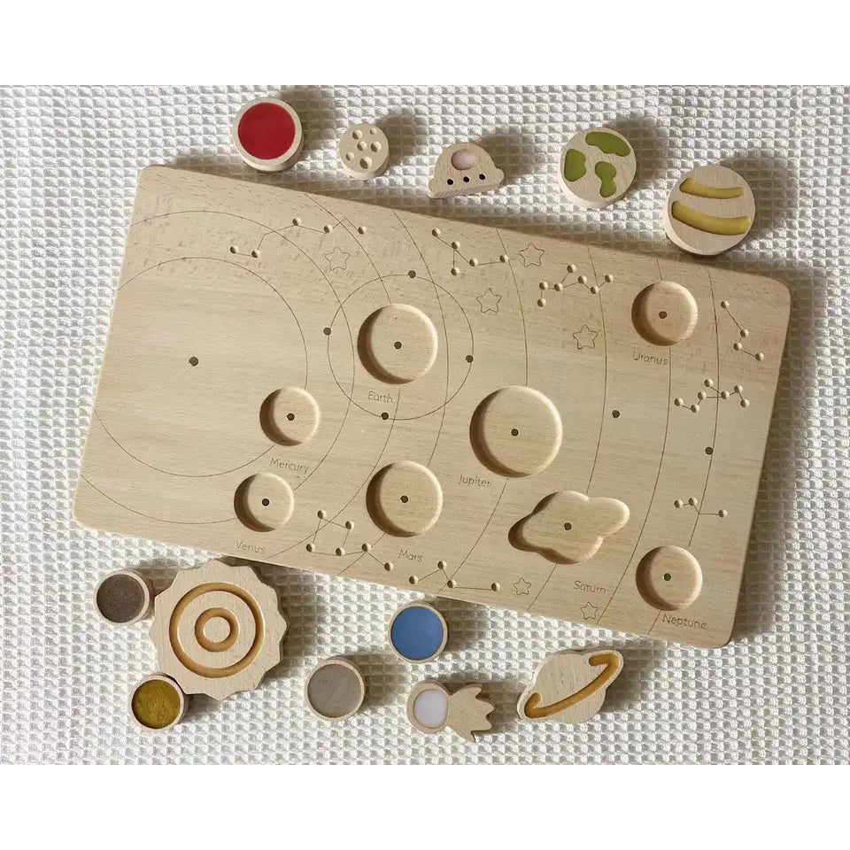 Wooden XL Solar System Puzzle Board Toy