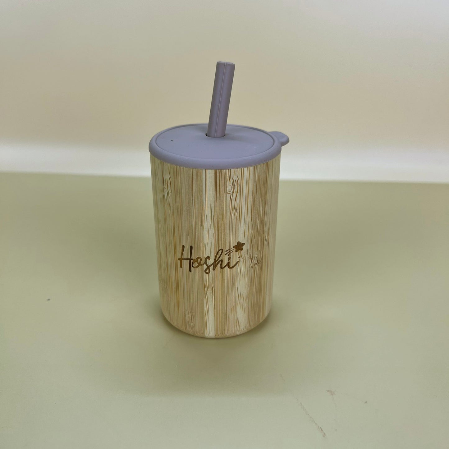 Natural Bamboo Sippy Straw Cup