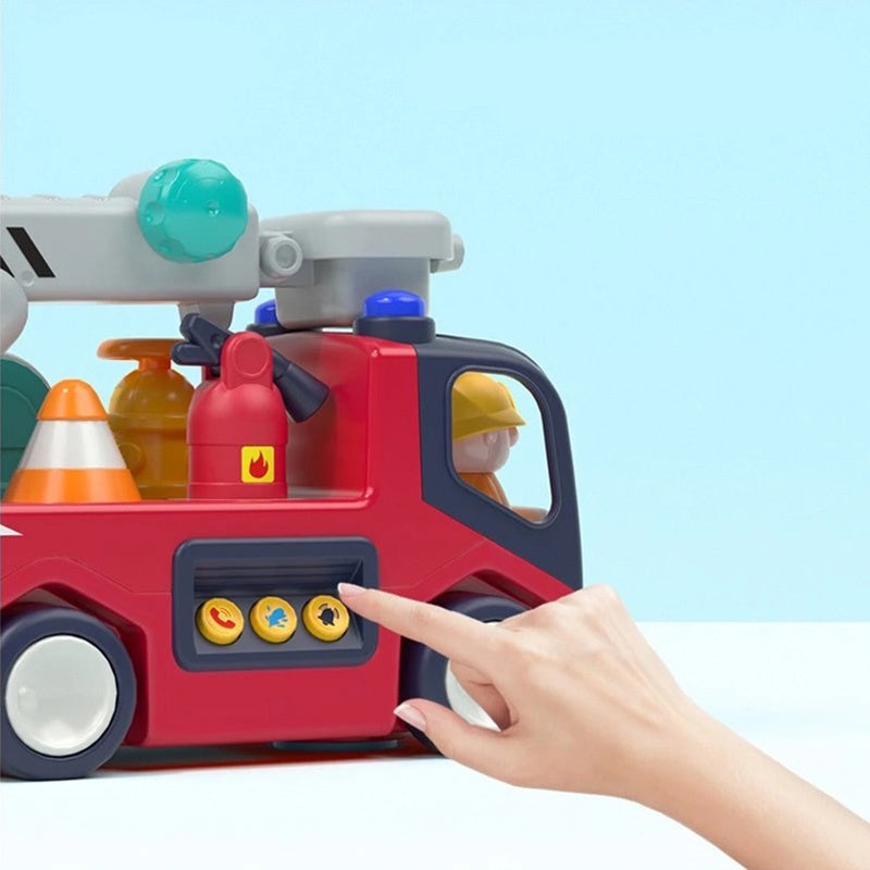 Early Learning Fire Truck Engine, Educational Interactive Toy