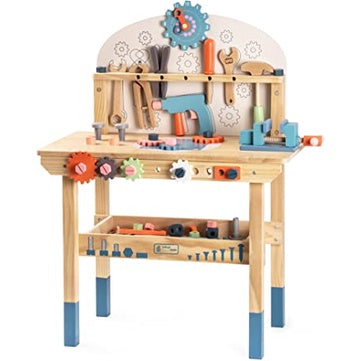 Wooden Tool Workshop Workbench Pretend Play