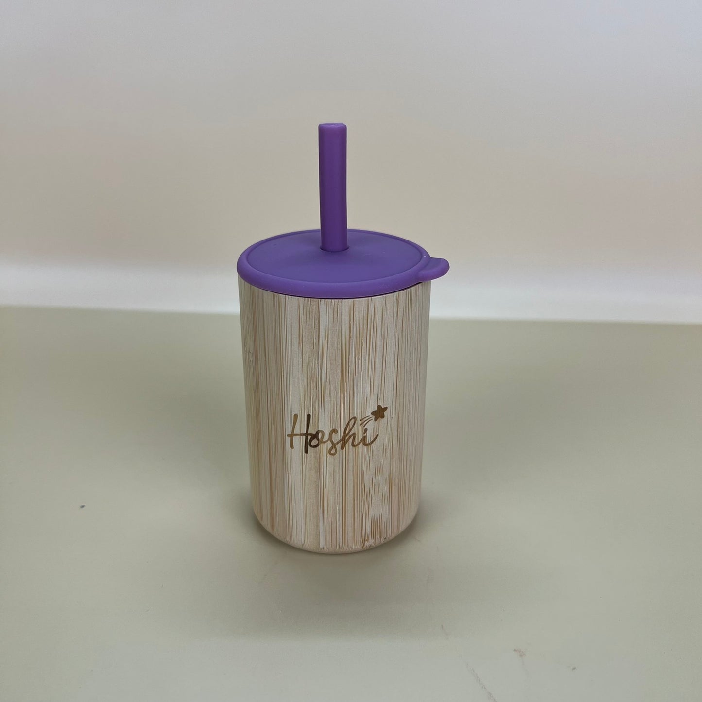 Natural Bamboo Sippy Straw Cup