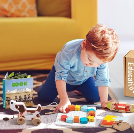 Tookyland 25pcs Montessori Educational Toy Box Play Kit Set Toddler 19-24 months