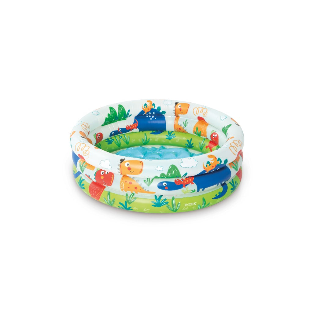 Intex Dino Buddies 3 Ring Baby Pool Inflatable Swimming Pool