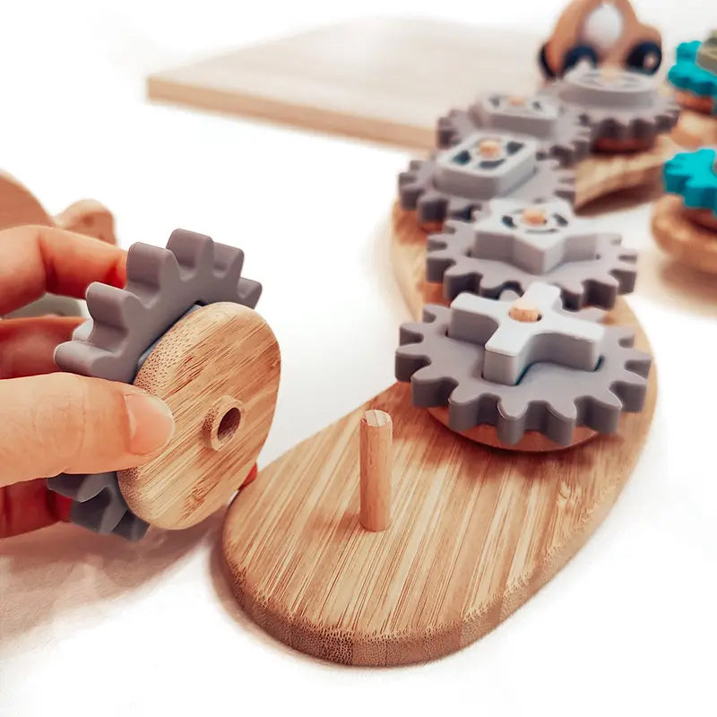 Silicone Busy Gears Assembly Toy