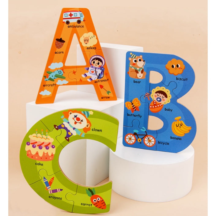 Animal Alphabet and Number Jigsaw Puzzle