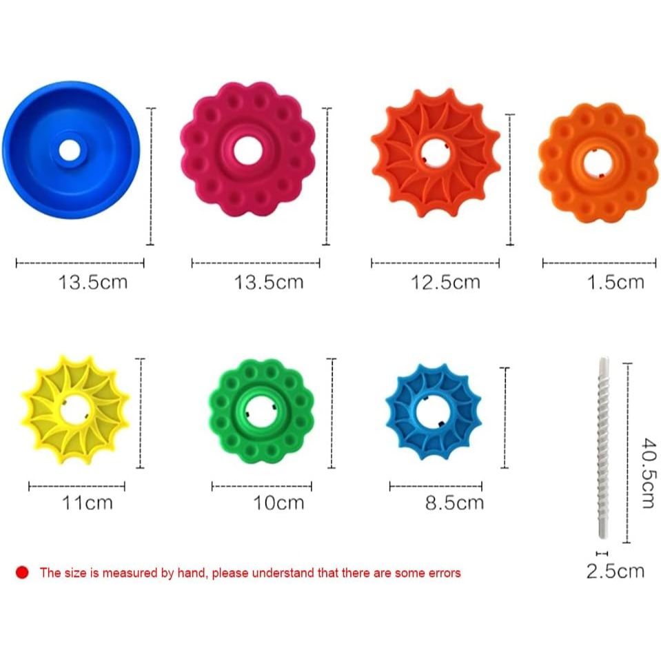 6 Layer Spinning Rainbow Tower