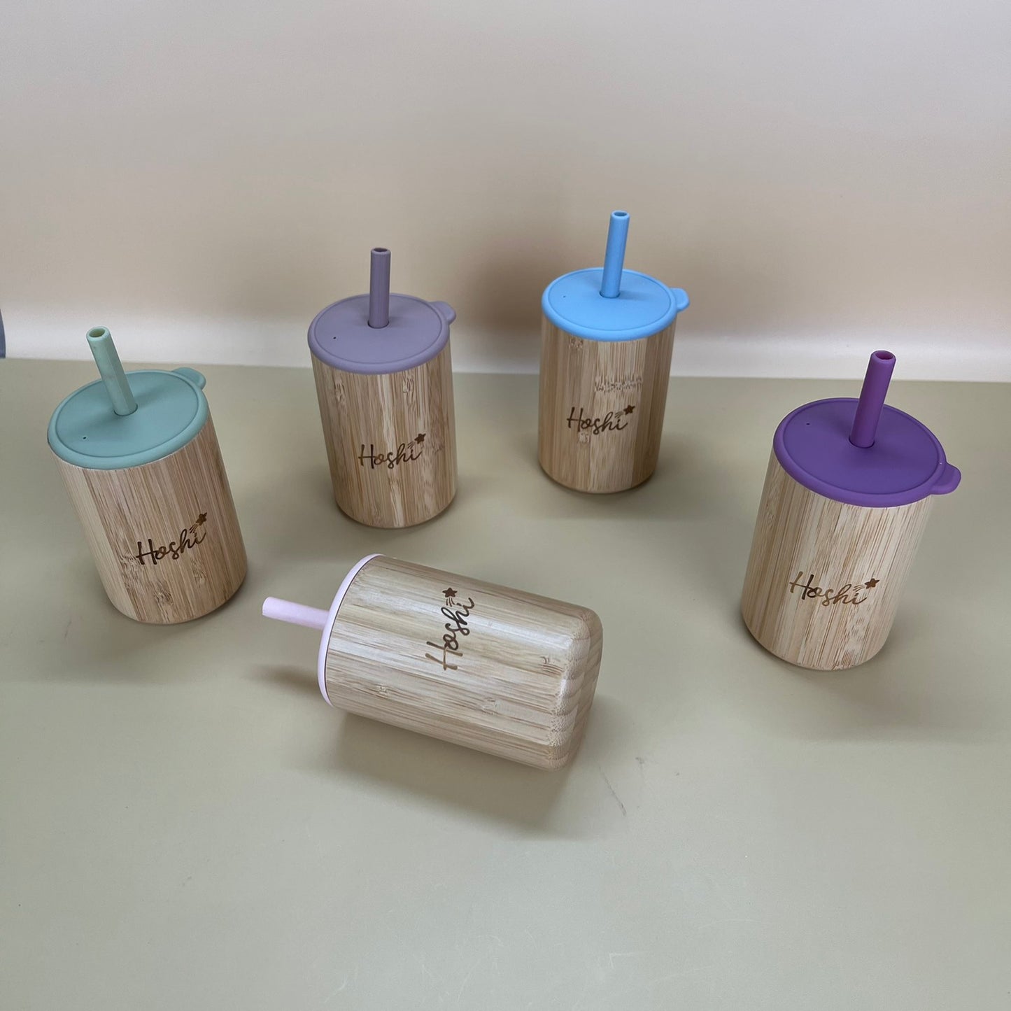 Natural Bamboo Sippy Straw Cup