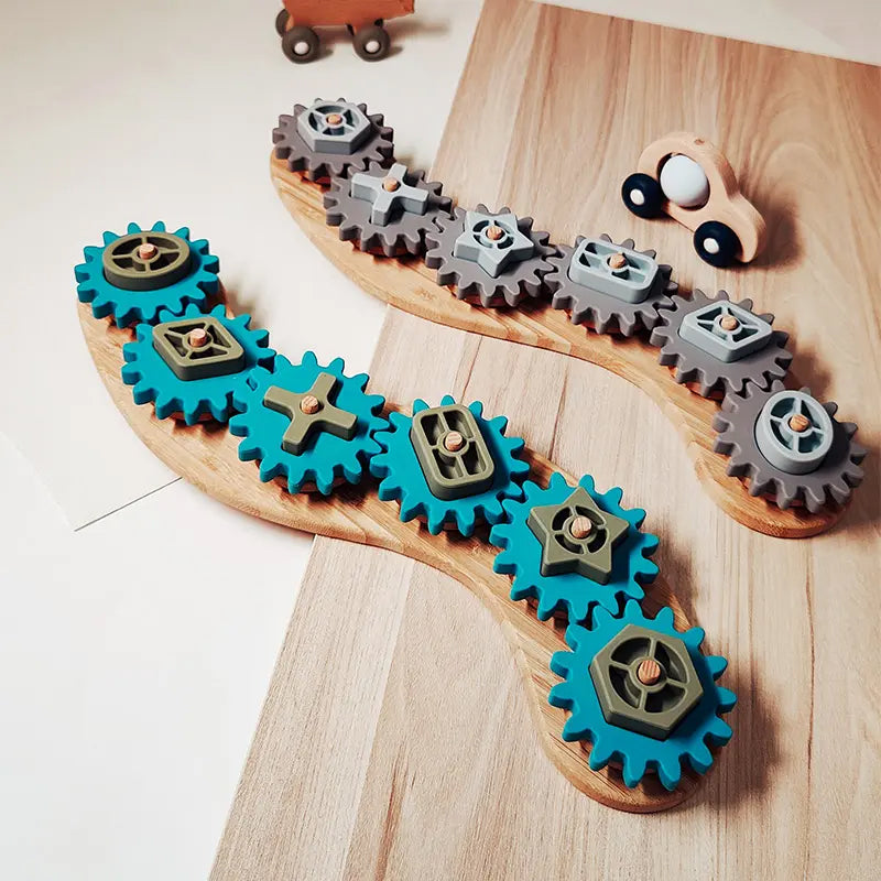 Silicone Busy Gears Assembly Toy