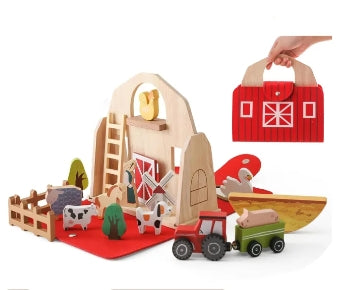 Wooden My Little Farm Animal Toy Set