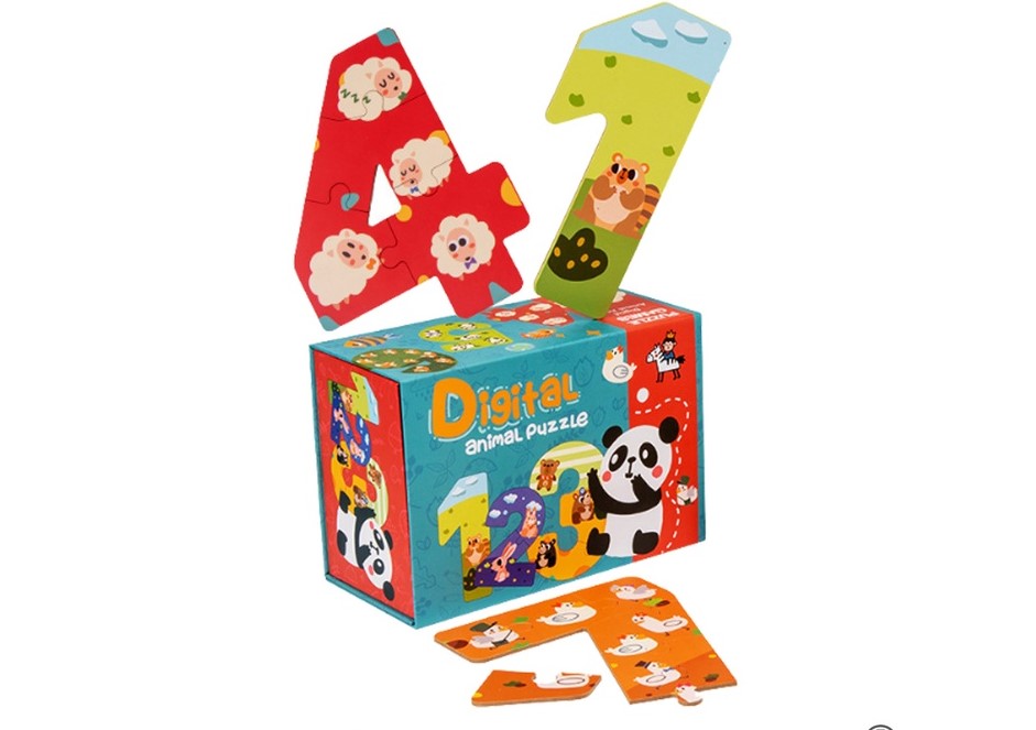 Animal Alphabet and Number Jigsaw Puzzle