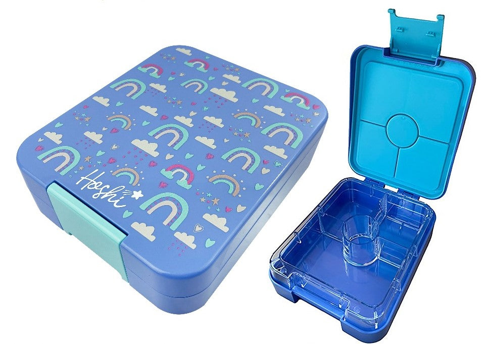 Mini Bento Lunch Box with 4 Compartments Tritan BPA Free Travel