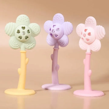 Silicone Flower Rattle and Teether
