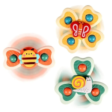 Trio Garden Travel Spinner Toy with Strong Suction