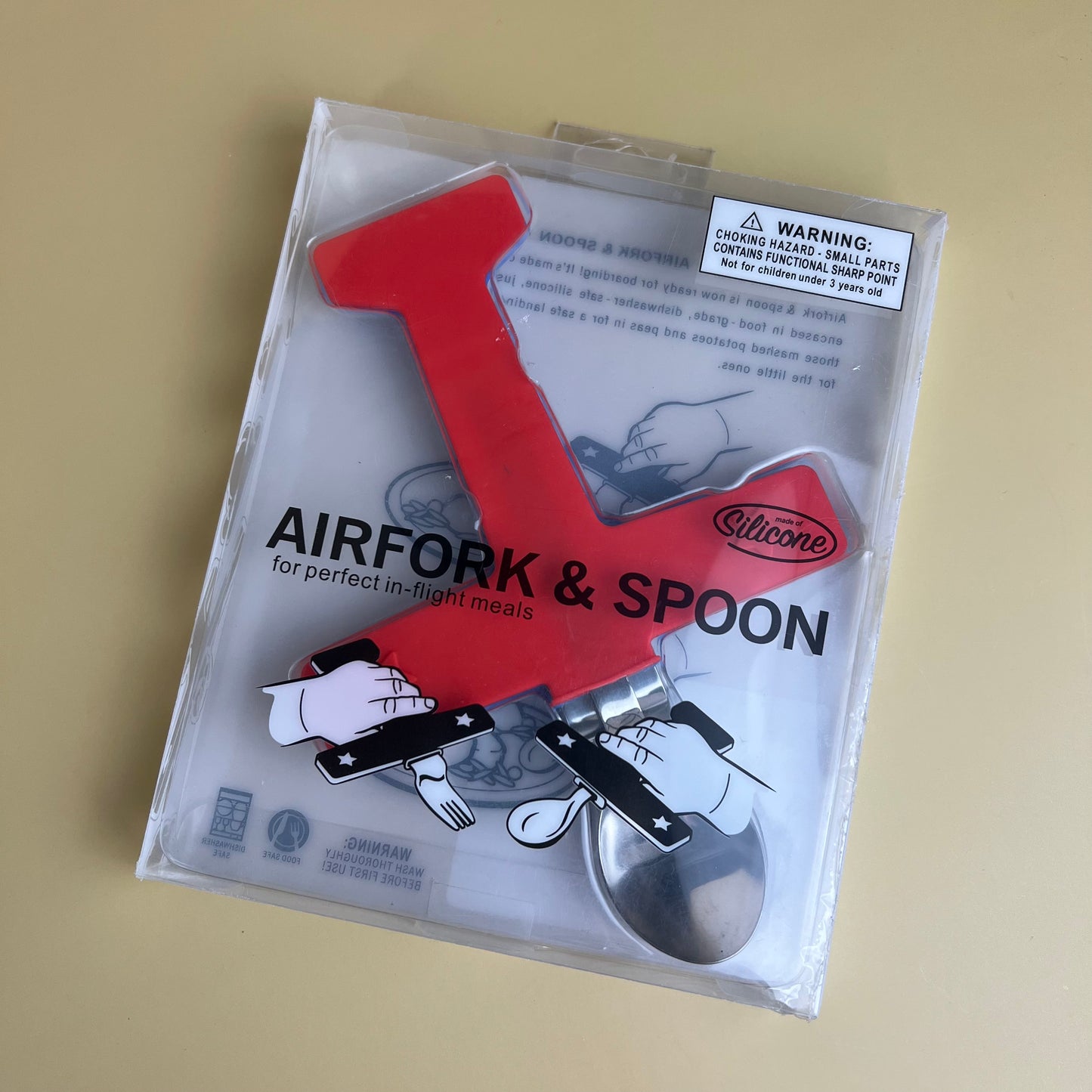 Airforce Airplane Toddler Stainless Steel Spoon and Fork Set