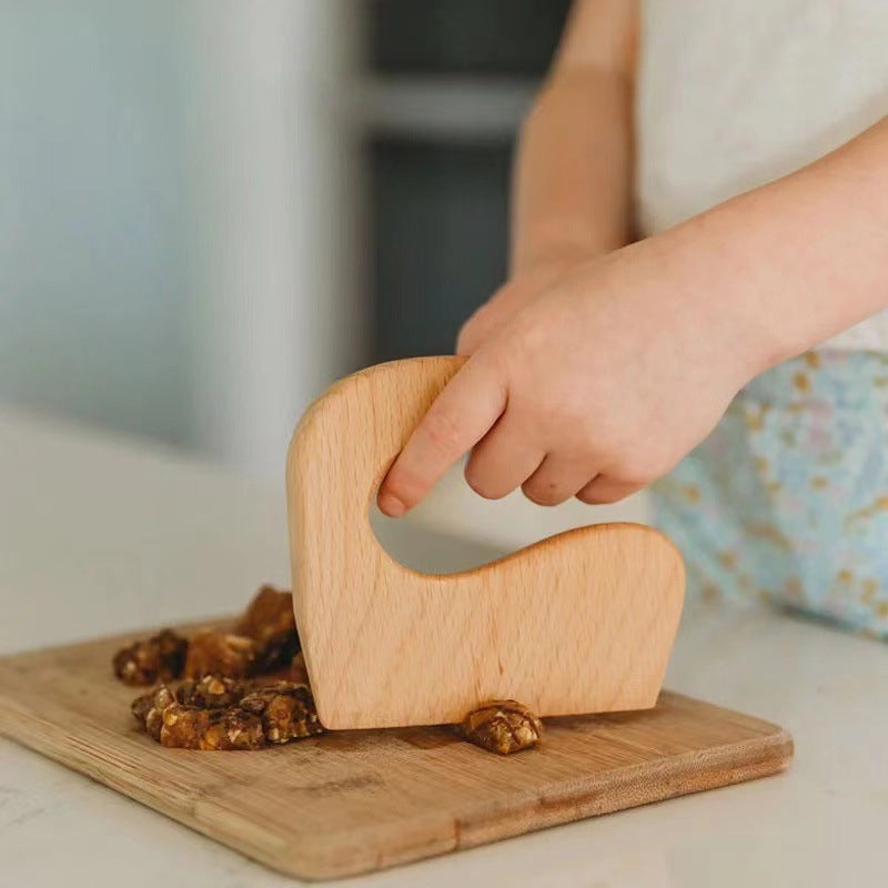 Wooden Toddler Mini Safe Knife or Cutter