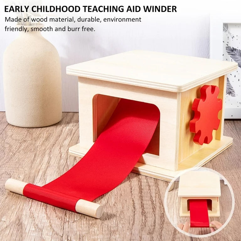 Wooden Fabric Winder Toy