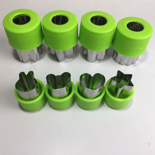 8pc Fruit, Vegetable, Bread Cutter Shaper Molder