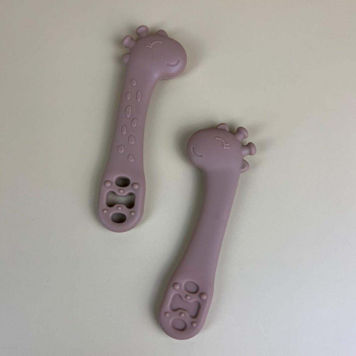 Silicone Giraffe Training Pre-Spoon Set