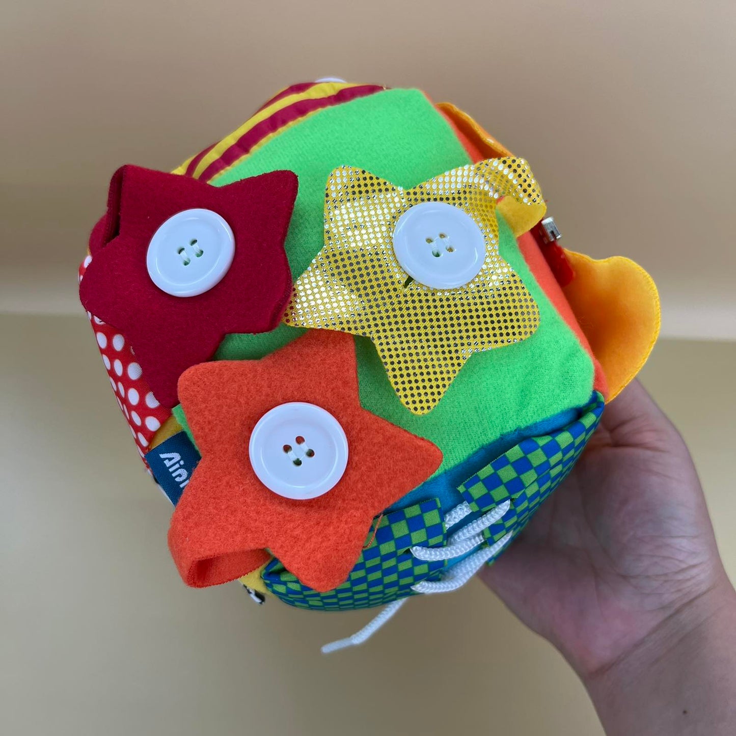 Soft Fabric Sensory Activity Cube