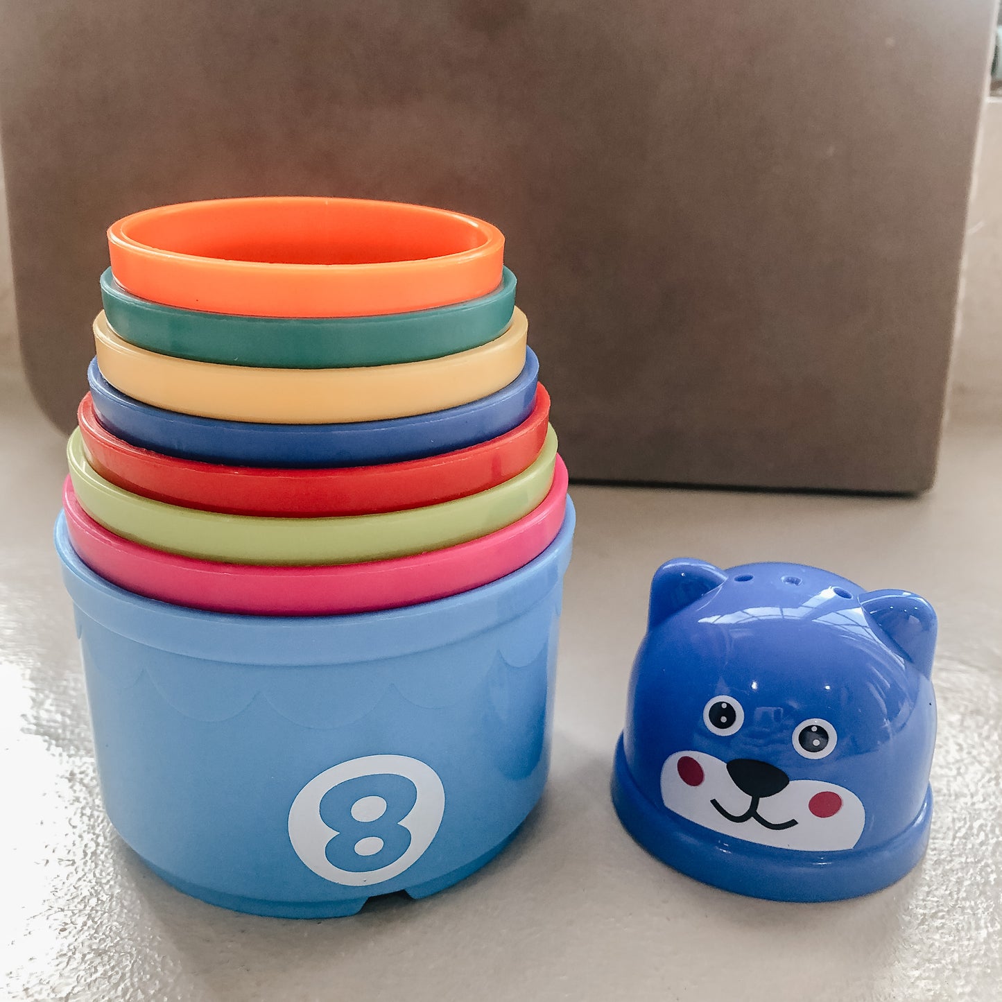 Letters & Numbers Plastic Stacking Toy