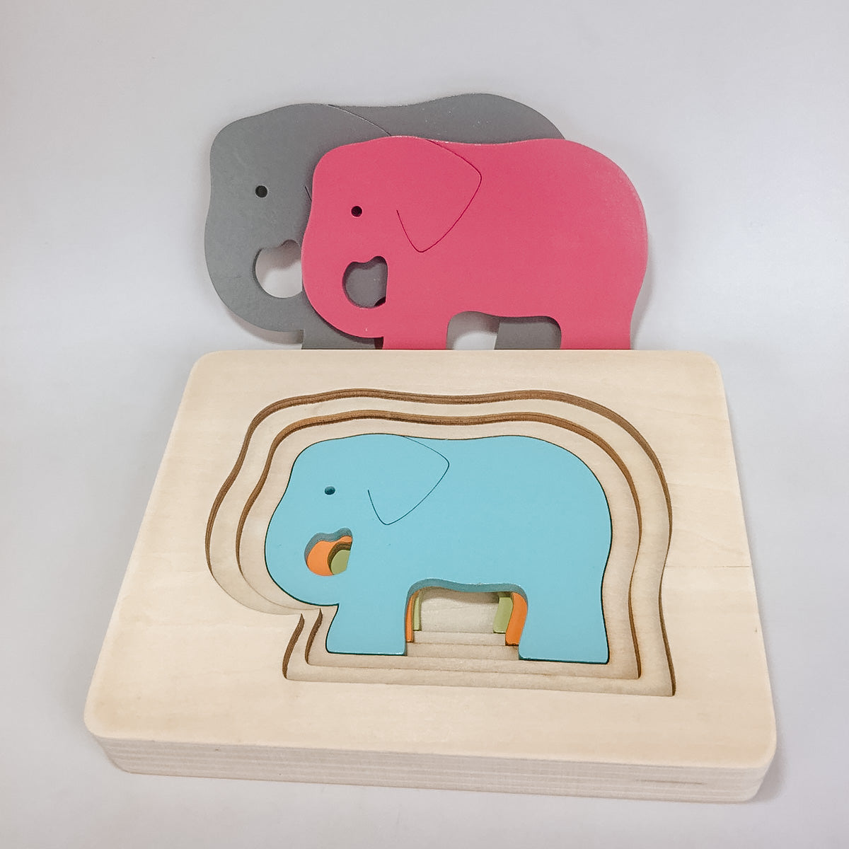 Wooden Animal Multi-Layered Puzzle