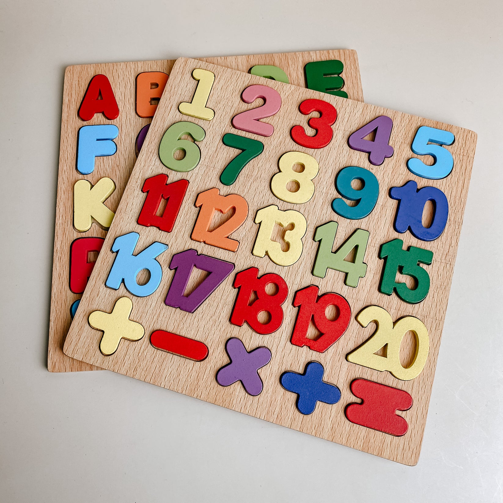 Wooden Alphabet and Number Puzzle Board – Hoshi Baby Philippines