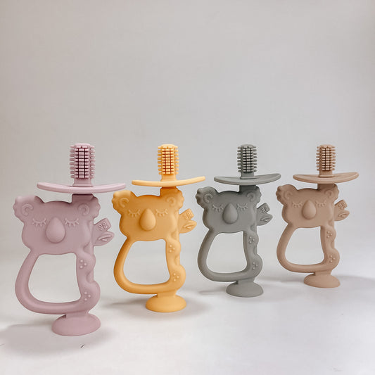 Silicone Koala Transitional Toothbrush or Teether