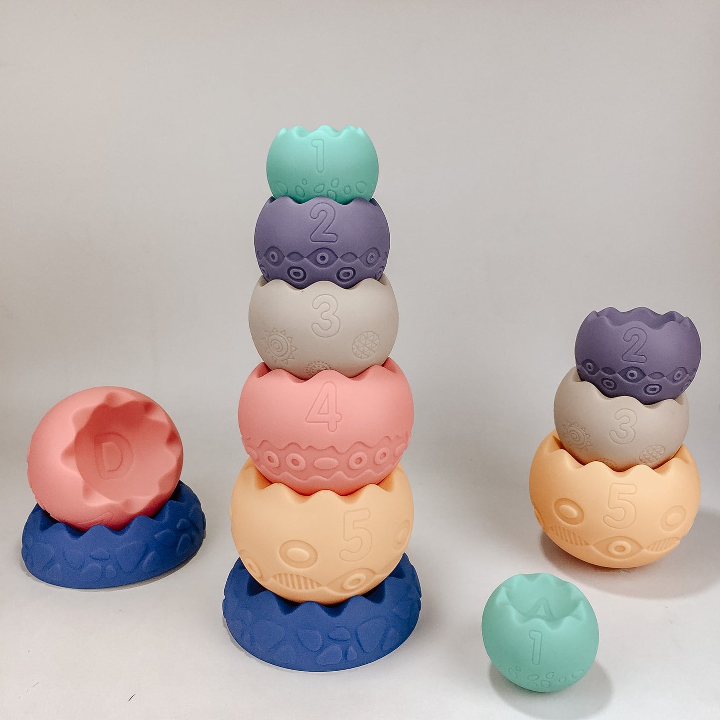 Silicone Egg Stacking Toy