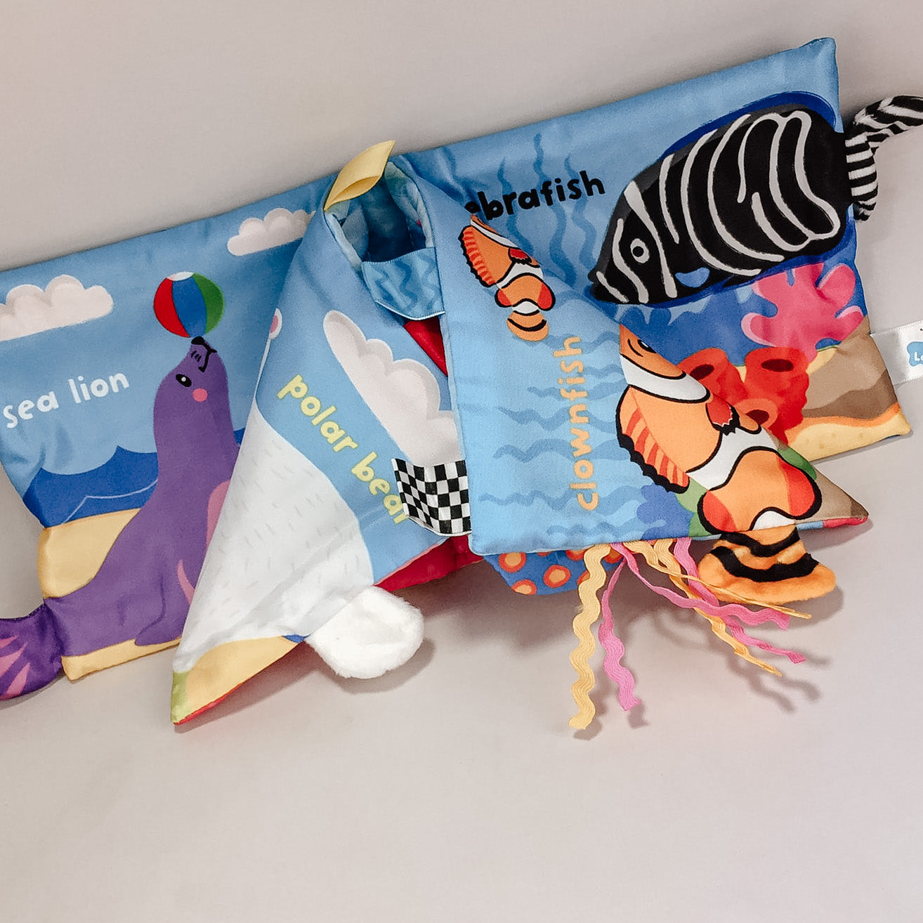 Animal Tails Soft Cloth Play Book