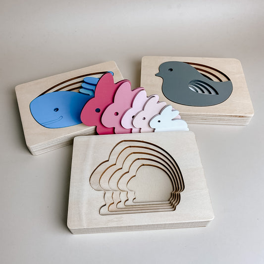 Wooden Animal Multi-Layered Puzzle