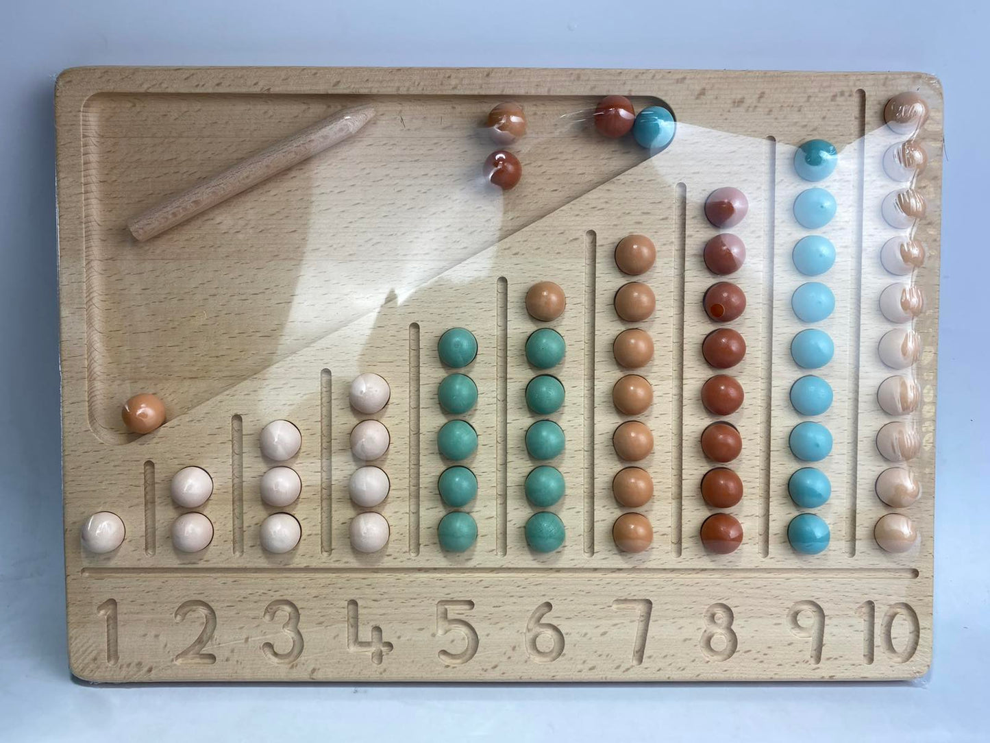 Wooden Tracing Numbers and Counting Beads