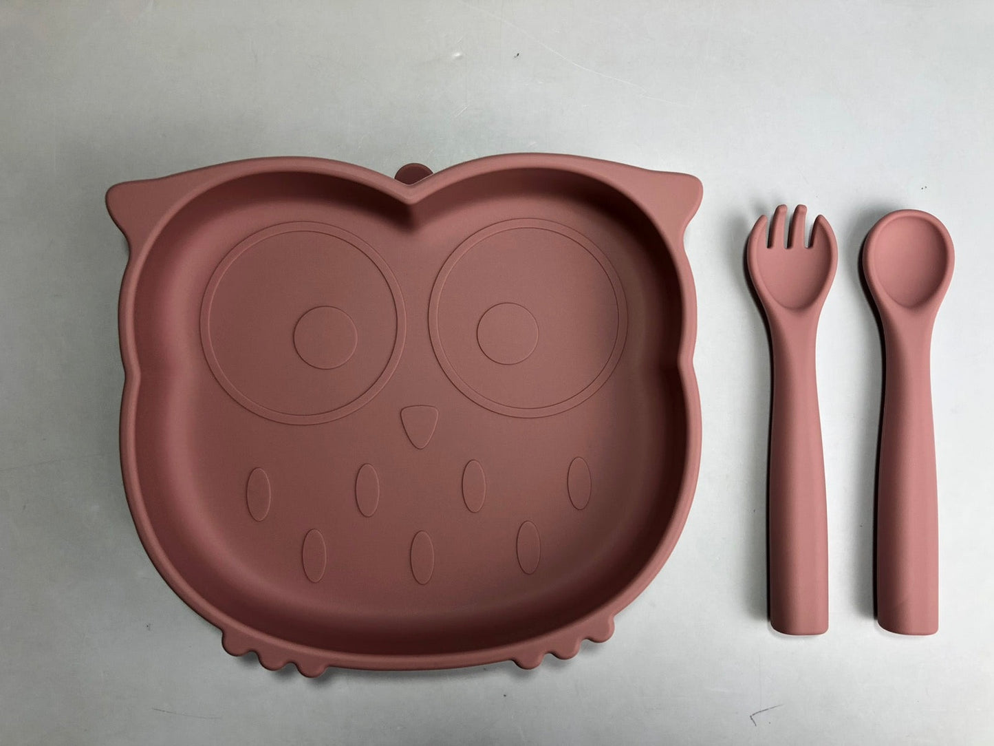 Silicone Owl Design Feeding Set