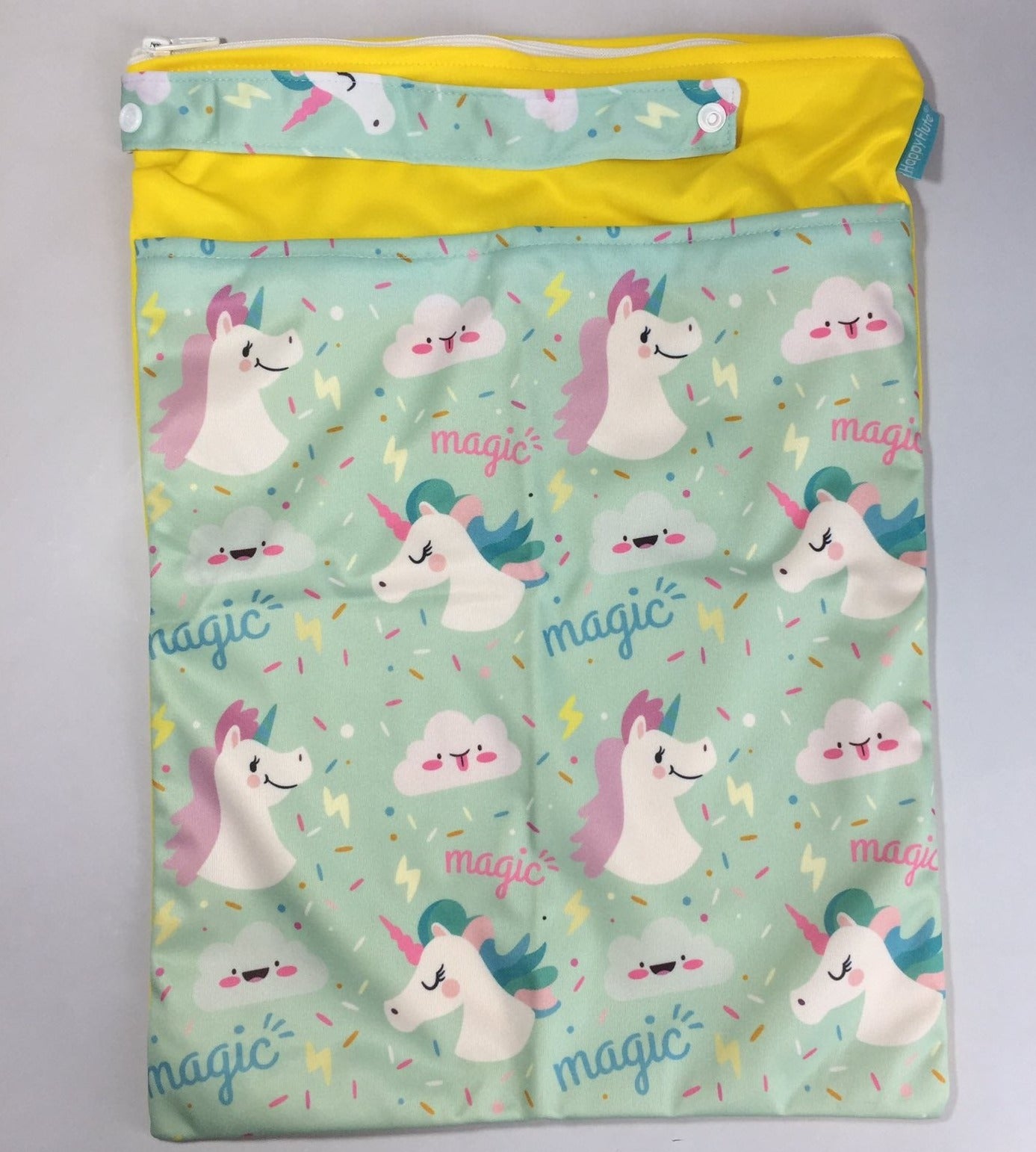 Waterproof Travel Baby Diaper Wet Dry Bag with Snap Handle 30x40cm